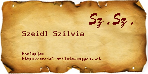 Szeidl Szilvia névjegykártya
